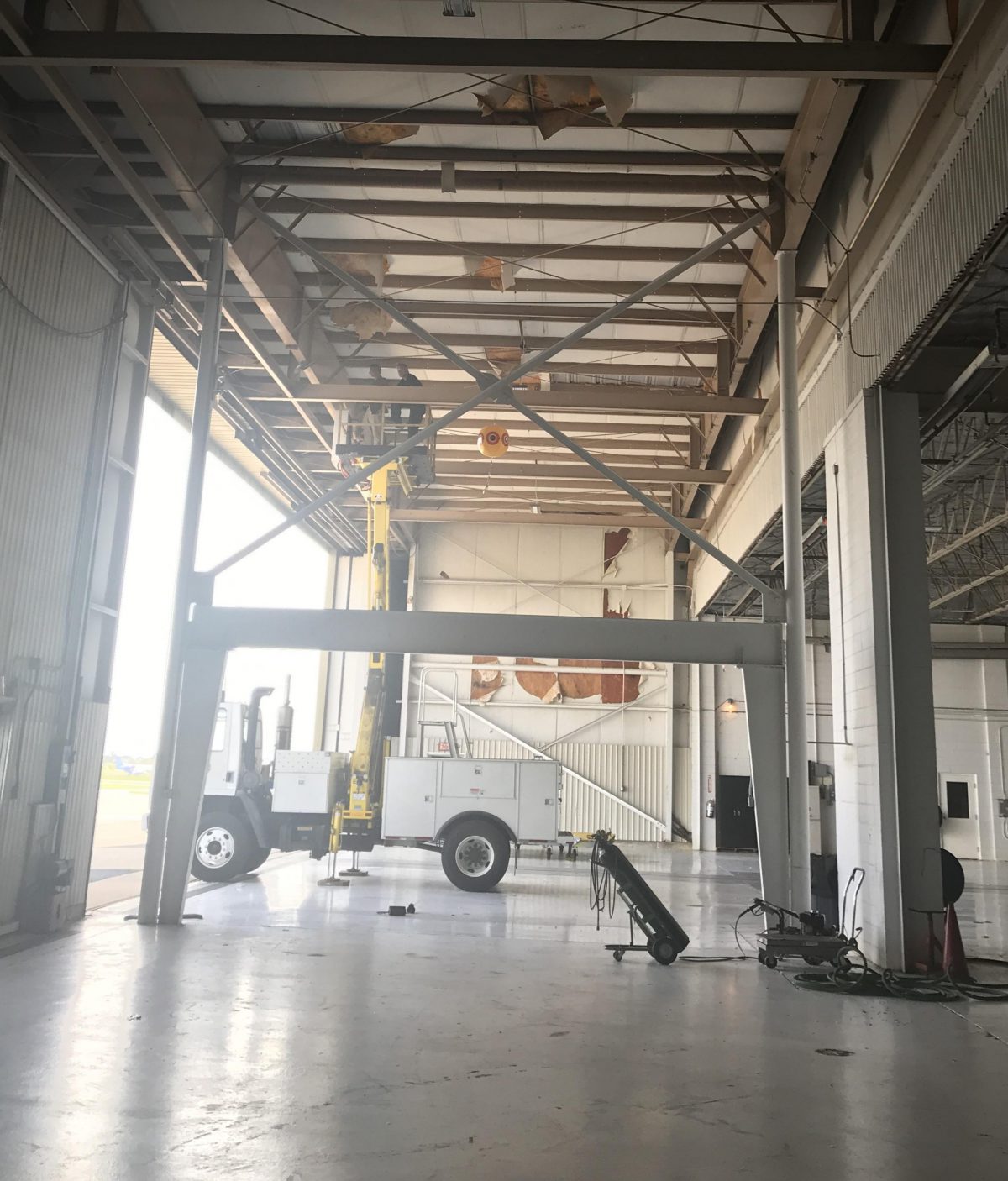 Inspection of Hangar Roof Framing